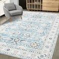 thumbnail image 2 of Hasoo 8' x 10' Area Rug for Living Room Persian Durable Washable Non Slip Rug for Bedroom, Blue, 2 of 6