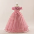 thumbnail image 4 of Flower Girls Tulle Dress - Cute Bow Tutu Dresses Bridesmaid Pageant Gown Birthday Party Dress, 4 of 5