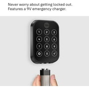 Yale Assure Lock 2, Key-Free Pushbutton Lock with Bluetooth, Black Suede, Black Suede