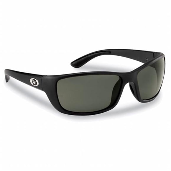 Flying Fisherman 7372BS Cay Sal Polarized Sunglasses, Matte Black Frames With Smoke Lenses