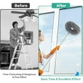 thumbnail image 6 of Vislone Reusble Microfiber Ceiling Fan Duster with 13" to 49.7" Extendable Handle Pole, Gray, 6 of 8
