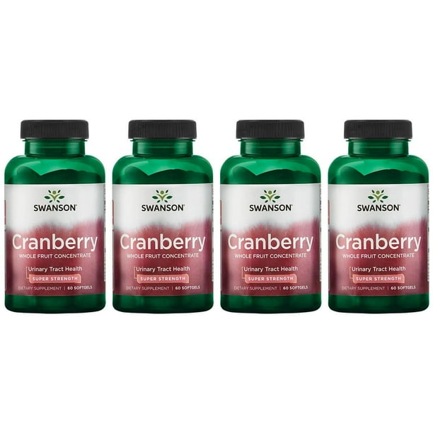 Swanson Cranberry Whole Fruit Concentrate - Super Strength 4 Pack ...