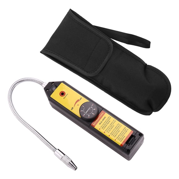 -6000 Freon Leak Detector Leak Detector Refrigerant Gas HVAC R22 R410A R134A R1234YF CFCs HCFC Detector,1 x detector,black