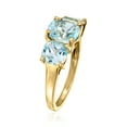 thumbnail image 2 of Ross-Simons 4.80 ct. t.w. Sky Blue Topaz 3-Stone Ring in 18kt Gold Over Sterling, Women's, Adult, 2 of 5