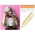 thumbnail image 3 of Punk Gothic Rock Scroll Joint Armor Knuckle Anillo de cosplay de dedo completo (Oro) Tmvgtek Otros Deportes y Recreación, 3 of 9