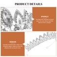 thumbnail image 3 of Bridal Crown Headpiece Rhinestone Crown Party Crown Women Crown Headpiece for Girl, 3 of 8