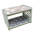 thumbnail image 3 of Langgg Rabbit Bed House Winter Warm with Cushion Shelter for Chinchilla Rabbit Mice Blue, 3 of 9