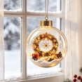 thumbnail image 4 of Fwttom 4" Christmas Ball Clear Light-up Hanging Christmas Tree Decorations Merry Christmas Story Scene Ornaments for Xmas Tree & Holiday Gifts, 4 of 7