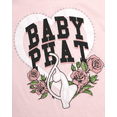 thumbnail image 3 of Baby Phat Girls Denim Set - 2 Piece Soft Crewneck Girls Shirts and Wide Leg Denim Jeans Set (4-12), 3 of 7