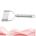 thumbnail image 3 of FUTUREORYY 2pcs Wave Potato Cutter Kitchen Gadgets in Silver for Restaurant Use, 3 of 7