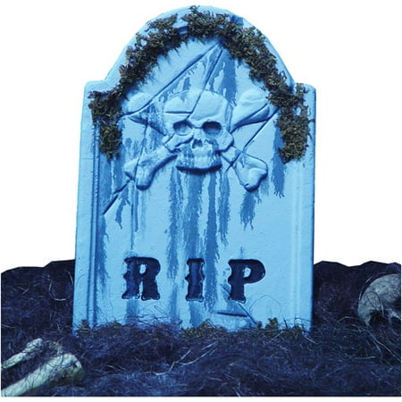 Halloween Tombstone Skullface, 22" x 16" x 1"