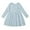 Light Blue, variant on Girls Spring Dress Floral Prints Long Sleeves Beach Princess Clothes For Toddler Kids Youth Teen Pink Dress For Girls 4-10 Years