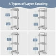 thumbnail image 2 of Corner Shower Caddy Standing - 3 Tier Acrylic Shower Organizer with Soap Holder, Aluminium Corner Shelf Standing for Bathroom, 2 of 8
