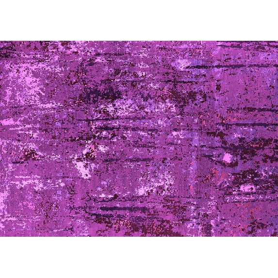 Ahgly Company Indoor Rectangle Oriental Pink Industrial Area Rugs, 6' x 9'