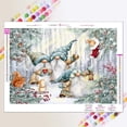 thumbnail image 2 of Pintura de diamante artesanal, ambiente de vacaciones de mosaico de punto de cruz, enano de Santa Claus animado, decoración del hogar, regalo pensativo para Navidad, 2 of 4