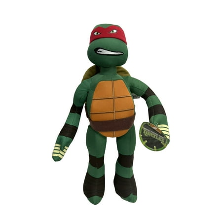 Teenage Mutant Ninja Turtles TMNT Raphael Plush Doll Toy for All Ages, 17 Inches, Red