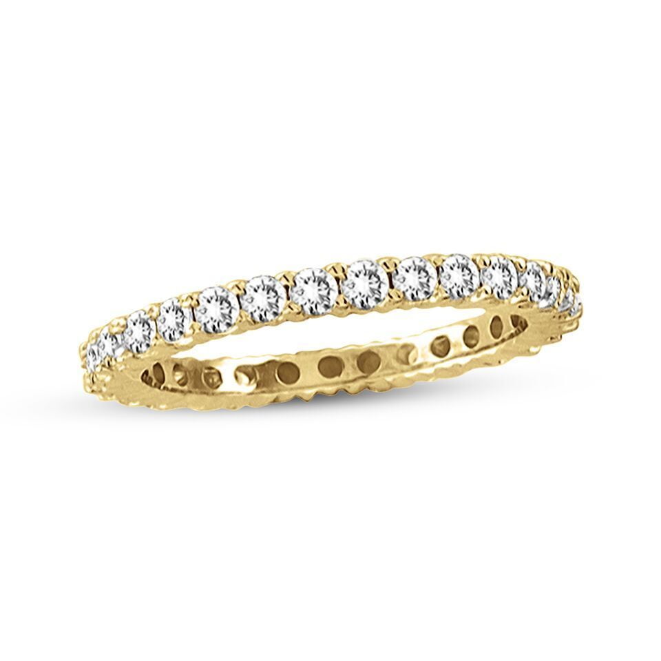 14K Yellow Gold 1/2 ct TDW Diamond Eternity Band Ring
