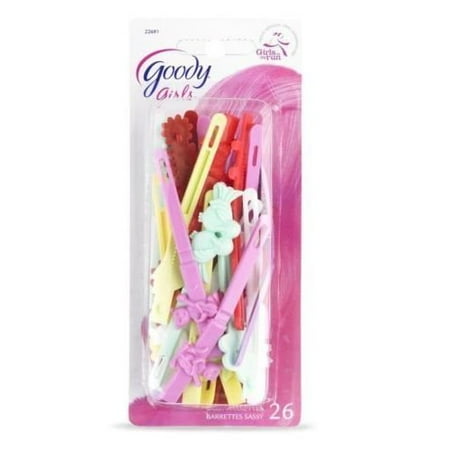 Goody Girls Sassy Barrettes Assorted Colors 26 Count Walmart Com