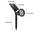 thumbnail image 3 of Solar Powered Outdoor Courtyard Floor Decoration Lights with 4led Floodlights Energy Efficient Lawn Landscape Lighting Waterproof Pathway Accent for Garden Patio Yard Driveway Night Safety, 3 of 9