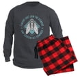 thumbnail image 6 of CafePress - Cicadas I Might Just Join The Cicadas Entomologist - Men's Long Sleeve Charcoal Pajama Set, 6 of 7