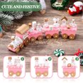 thumbnail image 3 of Christmas Train Desktop Train Four Section Train Table Train Decor Wooden Train Decor Christmas Theme Decor Table Ornament, 3 of 9