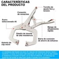 thumbnail image 4 of Pinzas de Presión Tipo C Seguridad Metal Juego de 3 Piezas Autoajustables, 4 of 8