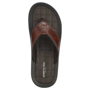 kenneth cole men's leather flip flops
