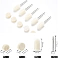 thumbnail image 2 of 102 Wool Felt Polishing Buffs, 10/13/25mm Assorted Sizes, Compatible with Rotary Tools, 2 of 4