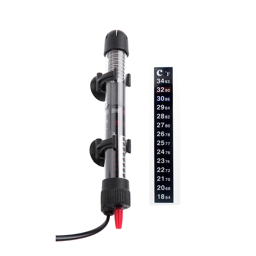OUNONA 2Pc Professional Glass Submersible Aquarium Heater 300W with