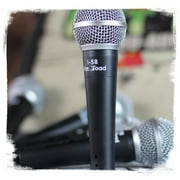 Fat Toad Dynamic Vocal Microphones with XLR Mic Cables & Clips (3 Pack) - Cardioid Handheld, Unidirectional for Studio Recording, Live Stage Singing, DJ, Karaoke - Pro Audio 20ft Mic Cords, 3-Pin Wire
