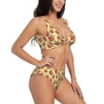 thumbnail image 2 of Rocae Fruit for Bikini Set for Women Two Piece Sexy High Swimsuits Split Crossover Bikini X-Large, 2 of 9