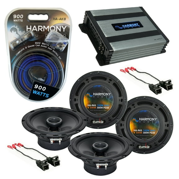 GMC Canyon 2004-2012 Factory Speaker Replacement Harmony (2) R65 & HA-A400.4 Amp