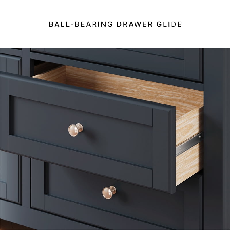 Ashley Furniture Landocken Brown & Blue Dresser