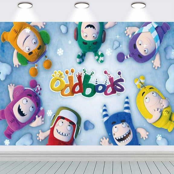Oddbods Taspestry Poster Banner Backdrop Background Wall Decor Party Supplies