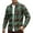 Green, variant on LZHGirlshop Men's Plaid Long Sleeve Shirts Button Down Shirt Casual Cotton Collared Shirt Jacket with Pockets,Red,2XL