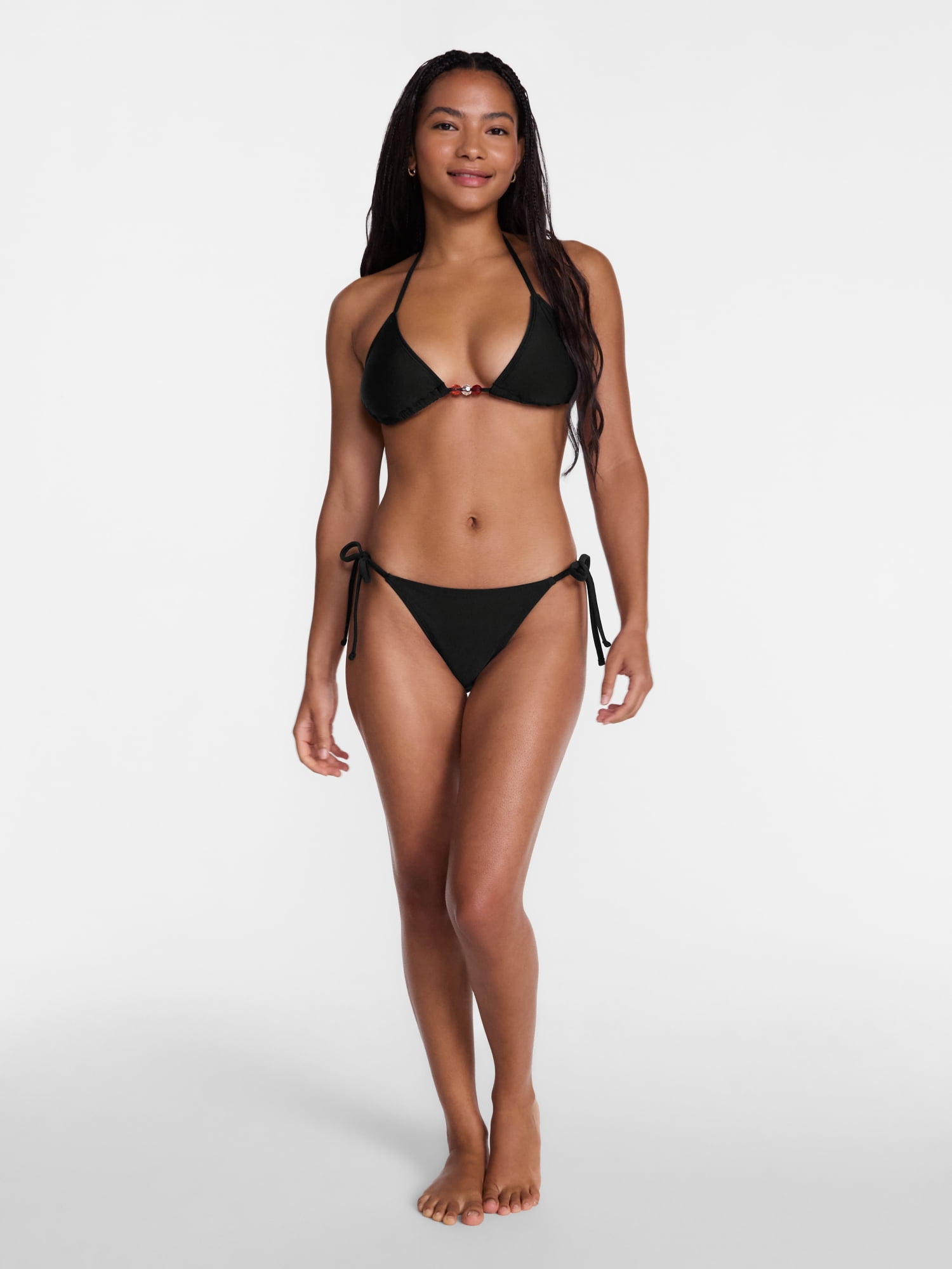 No Boundaries Triangle Halter Bikini Top, Women’s XXS-XXL