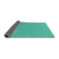 thumbnail image 2 of Ahgly Company Indoor Square Solid Turquoise Blue Modern Area Rugs, 8' Square, 2 of 4