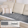 thumbnail image 5 of Vaukki Pet Couch Covers for Dogs Cats, Non Slip Geometric Jacquard Sofa Cover, Washable Furniture Protector, Pet Friendly Couch Slipcover, Gray, 5 of 9