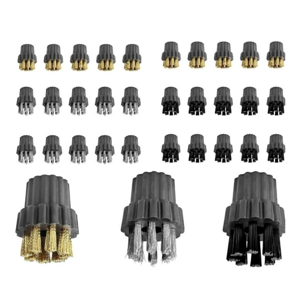 30 Cabezales de Cepillo para Limpiador A Vapor M8, Cabezales de Cepillo Pequeños para Mopa A Vapor, Accesorios de Repuesto para Limpieza A Vapor.