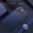 thumbnail image 3 of 1 Uds. Funda de cuero para iPhone 13 de negocios (iPhone 13pro max (6,7)-azul) Ormromra CZDZ-HY226-3, 3 of 7