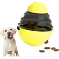 thumbnail image 1 of Pelota de comida para perros, pelota de comida para perros, pelota de golosinas, pelotas de juguete para perros, pelota de golosinas para perros, para perros pequeños que cazan y juegan (amarilla) Hy, 1 of 5