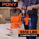 thumbnail image 2 of Tornillo de banco PONY de alta resistencia con mordaza de 5 pulgadas con base giratoria de 360°, 2 of 9