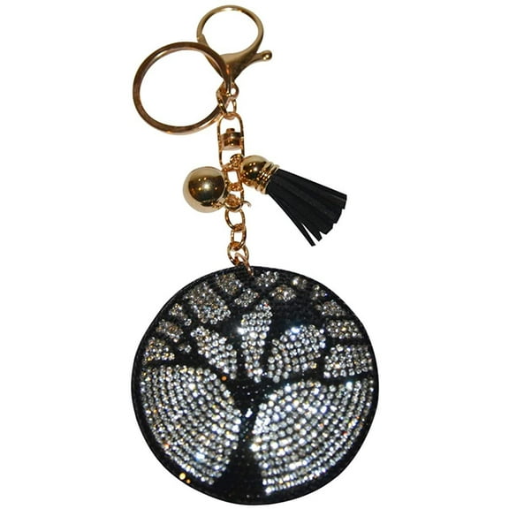 Tree of Life Keychain for Women and Girls Bling Backpack Decoration Sparkle Purse Charm