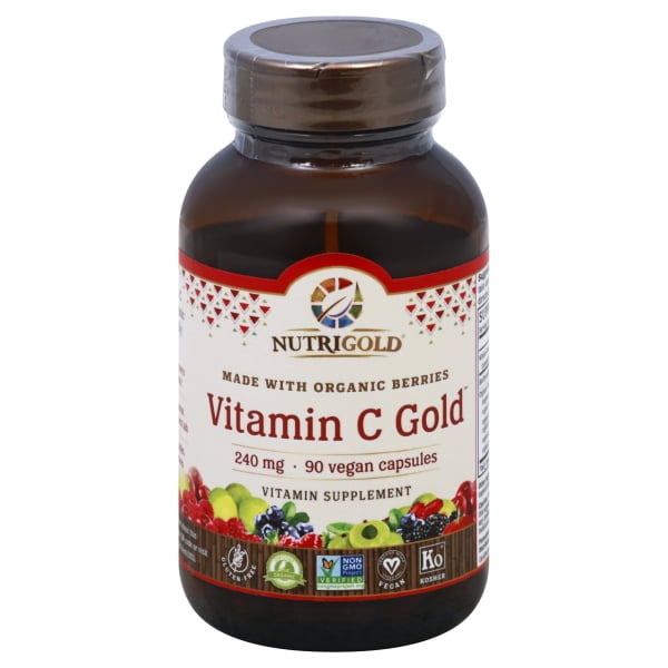 Nutrigold Vitamin C Gold 240 mg. 90 Liquid Veggie Capsules