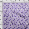 thumbnail image 3 of oneOone Velvet Purple Fabric Animal Sewing Craft Projects Fabric Prints By Yard 58 Inch Wide, 3 of 5