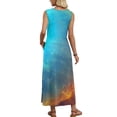 thumbnail image 7 of Women's Summer Maxi Dress 2026 Sleeveless Tie Dye Casual Loose Long Beach Sundress Travel Vacation Outfits, 7 of 7