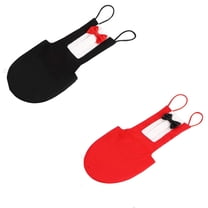 Bird Diapers,2 pcs Parrot Suit Cockatiels African Grey Diapers Duck Diapers Bird Christmas Dress up Pet Cotton(Red Black,XL)