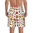thumbnail image 3 of Naloa Hot Dog Pizza Men's Beach Shorts, Surfing shorts, Swim trunks, Quick Dry Swim Trunks for Surfing Beach Fun - X-Large, 3 of 9