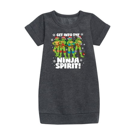 

Teenage Muntant Ninja Turtle - Get Into The Ninja Spirit - Toddler And Youth Girls Fleece Dress