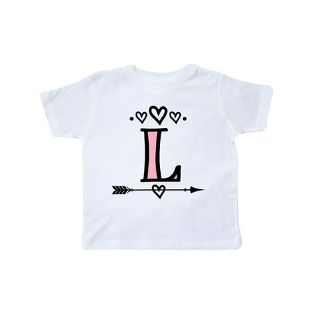 

Inktastic Letter L Monogram Tribal Arrow Gift Toddler Toddler Girl T-Shirt
